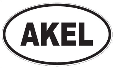 AKEL - Oval Sticker