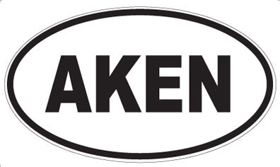 AKEN - Oval Sticker