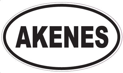 AKENES - Oval Sticker