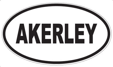 AKERLEY - Oval Sticker