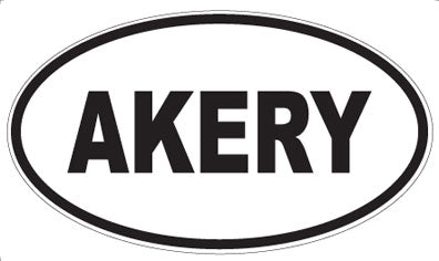 AKERY - Oval Sticker