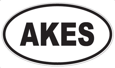 AKES - Oval Sticker