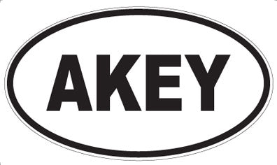 AKEY - Oval Sticker