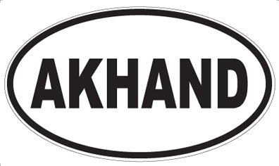 AKHAND - Oval Sticker