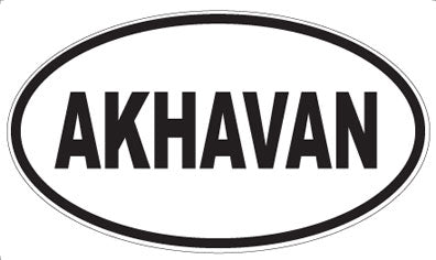 AKHAVAN - Oval Sticker