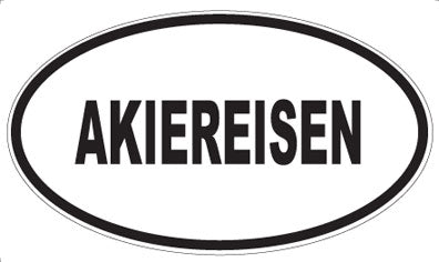 AKIEREISEN - Oval Sticker