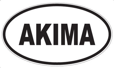 AKIMA - Oval Sticker