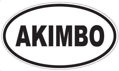 AKIMBO - Oval Sticker