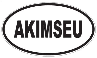 AKIMSEU - Oval Sticker