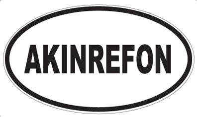 AKINREFON - Oval Magnet