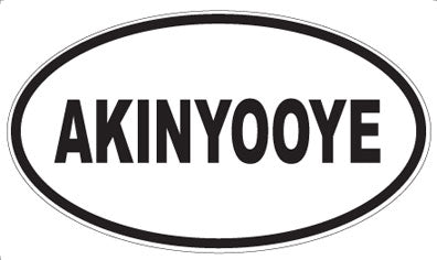 AKINYOOYE - Oval Magnet