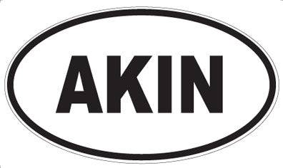 AKIN - Oval Magnet