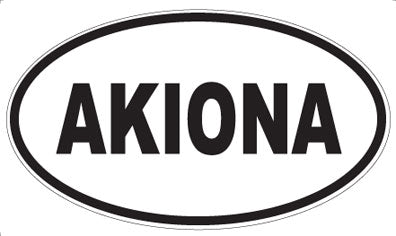 AKIONA - Oval Sticker