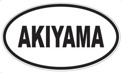 AKIYAMA - Oval Sticker