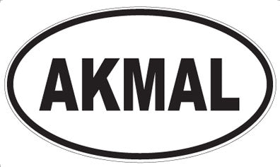AKMAL - Oval Sticker