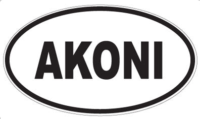 AKONI - Oval Sticker