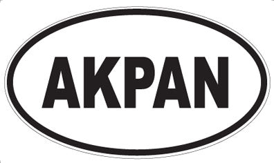 AKPAN - Oval Sticker