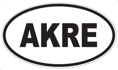 AKRE - Oval Sticker