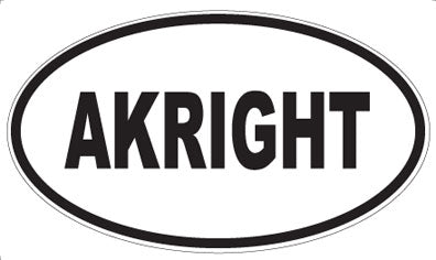 AKRIGHT - Oval Magnet