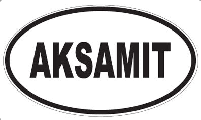 AKSAMIT - Oval Sticker