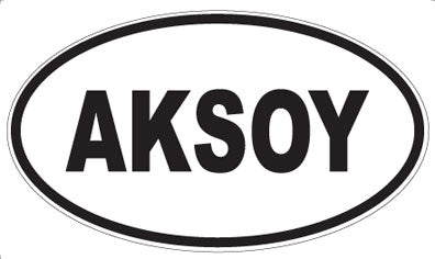 AKSOY - Oval Sticker