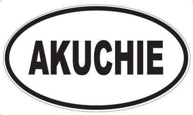 AKUCHIE - Oval Sticker