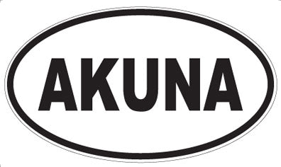 AKUNA - Oval Sticker