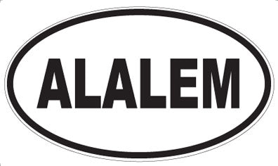 ALALEM - Oval Magnet
