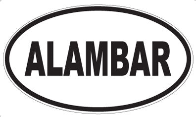 ALAMBAR - Oval Sticker