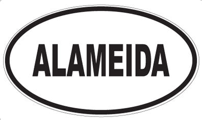 ALAMEIDA - Oval Magnet
