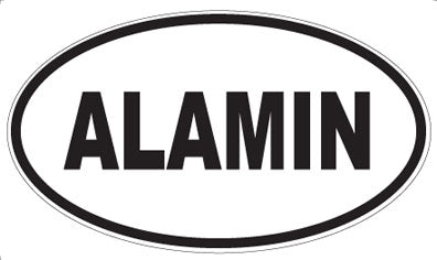 ALAMIN - Oval Magnet