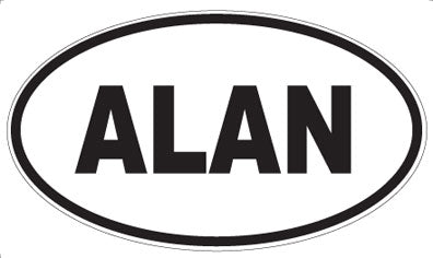 ALAN - Oval Magnet