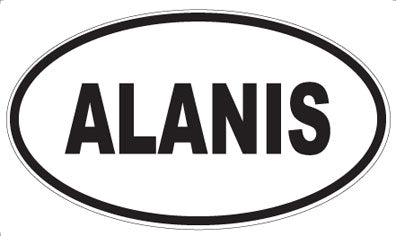 ALANIS - Oval Sticker