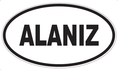 ALANIZ - Oval Sticker