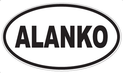 ALANKO - Oval Sticker