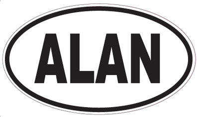 ALAN - Oval Sticker