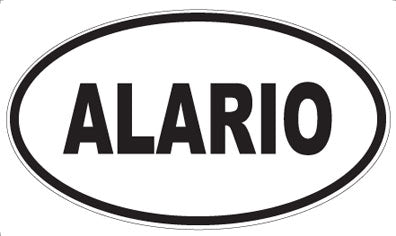 ALARIO - Oval Sticker