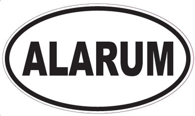ALARUM - Oval Sticker