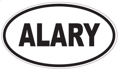 ALARY - Oval Sticker