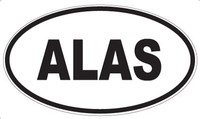 ALAS - Oval Magnet