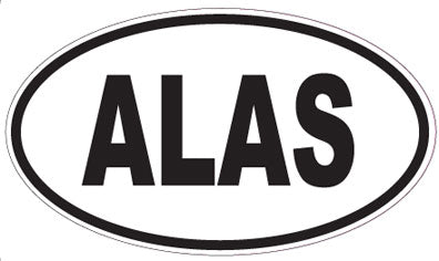 ALAS - Oval Sticker