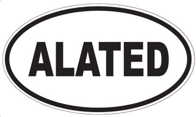ALATED - Oval Sticker