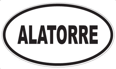 ALATORRE - Oval Sticker