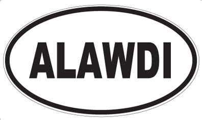 ALAWDI - Oval Sticker
