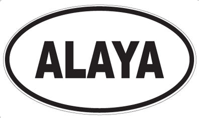 ALAYA - Oval Sticker