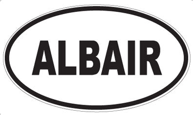 ALBAIR - Oval Sticker