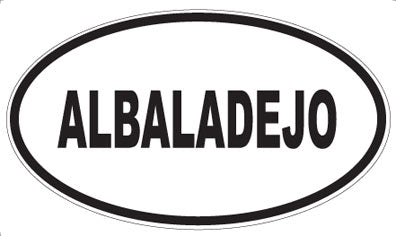 ALBALADEJO - Oval Sticker