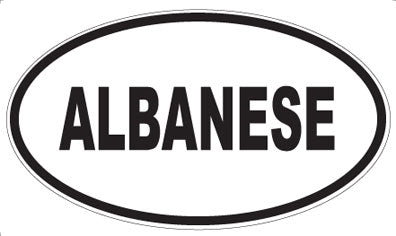 ALBANESE - Oval Sticker