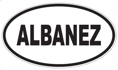 ALBANEZ - Oval Sticker