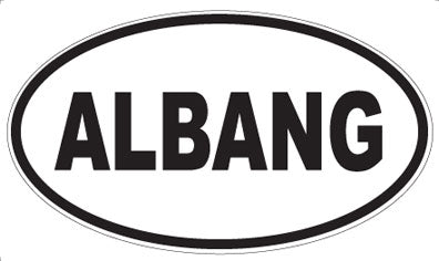 ALBANG - Oval Sticker